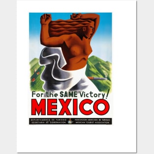 Vintage Travel Poster Mexico for the same victory Posters and Art